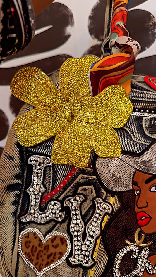 Blingy Junky Denim Bag